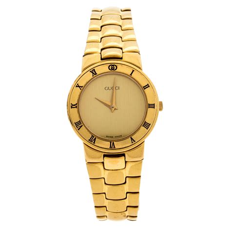 gucci ladies gold plated watches|paolo Gucci watches ladies.